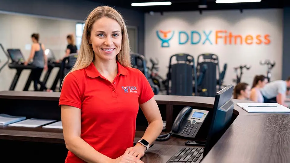 Зайферт Злата тренер DDX в красной униформе