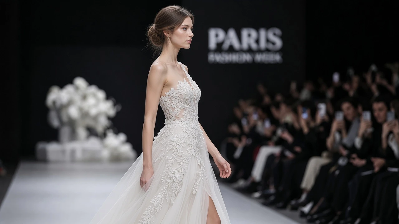 Злата Зайферд на подиуме Paris Fashion Week